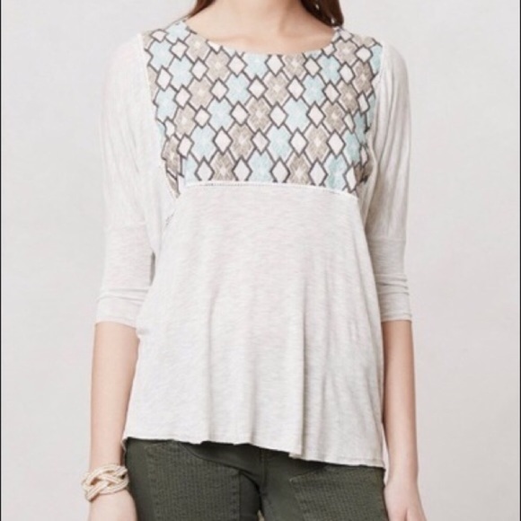 Anthropologie Tops - Anthropologie Dolan Quaintrelle Embroidered Top